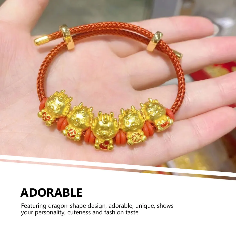 

Adorable Dragon Shape Charms Set for Bracelets Red Supplies and Pendants