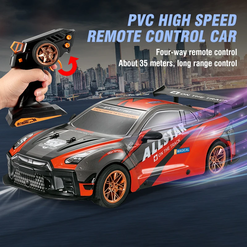 1:10 RC Car High-Speed Remote Control Drift Racing Car Off Road Trucks 2.4G 4CH Eletric Competitive Game Toys for Boys Gifts