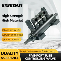 Five-Port Tube Controlling Valve for Tyre Changer Machine Foot Pedal Cylinder Switch