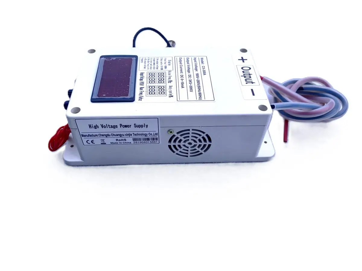 High Voltage Power Supply   3KV - 30KV CX-300A  Pulse Adjustable Output   Display  Plasma Electrostatic Ionization  Spraying,