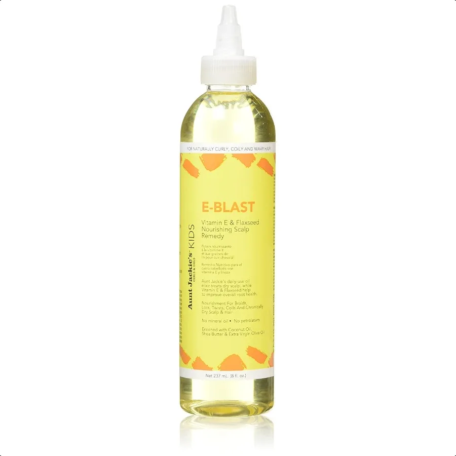 

Aunt Jackie's EBlast Daily Oil for Dry Scalp Vitamin E and Flaxseed urishing Scalp Remedy for Naturally Curly Coily and Wavy Ha
