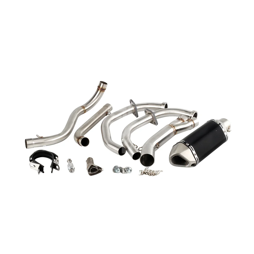 For Kawasaki KLE500 1991 to 2007 KLE 500 Escape Motorcycle Exhaust Muffler With Header Link Pipe Slip-on image 3