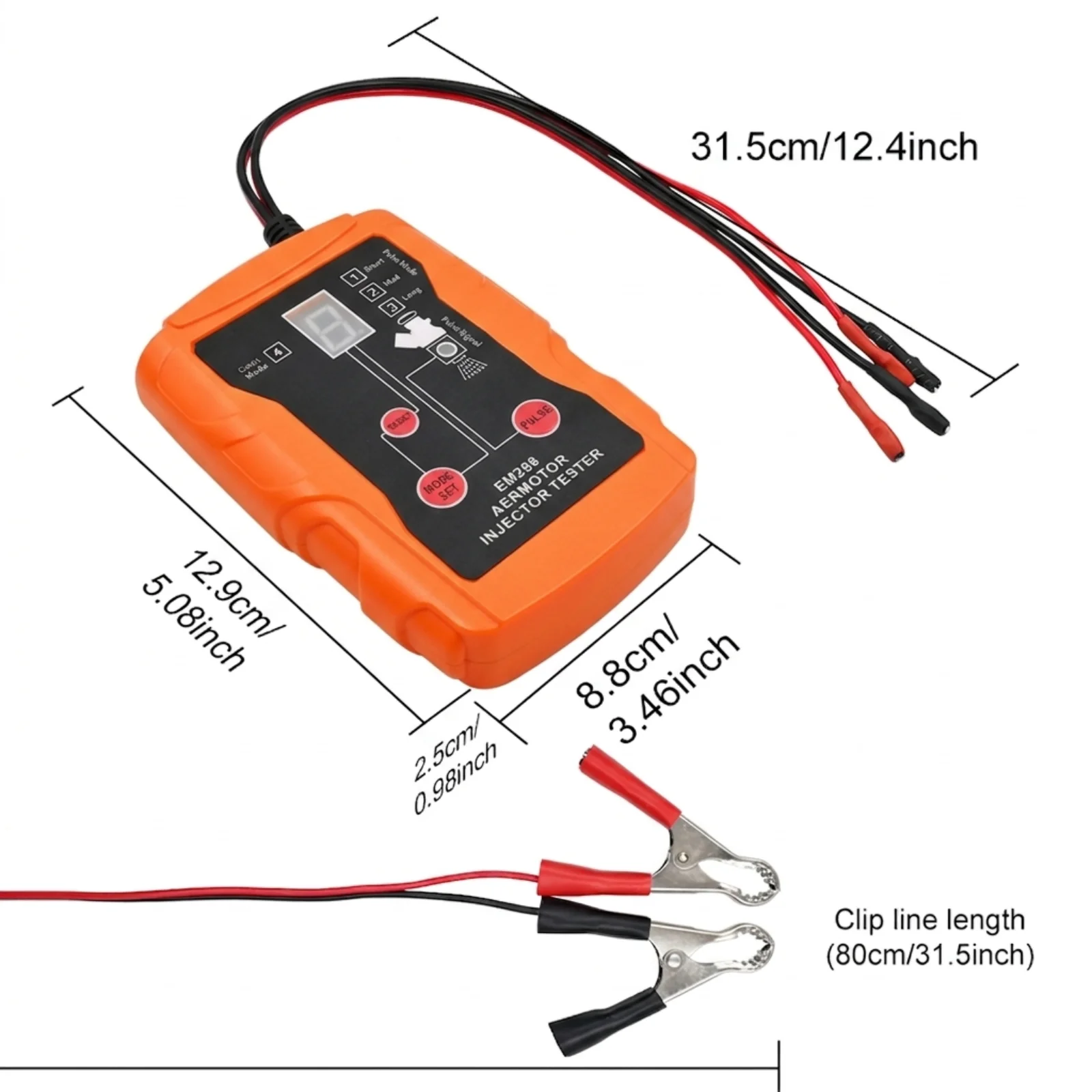 

12V Upgraded Fuel Injector Tester & DIY Cleaning Tool Dual Injector Testing Tool with 8 Pulse Modes fuel Injector Te 2026 New
