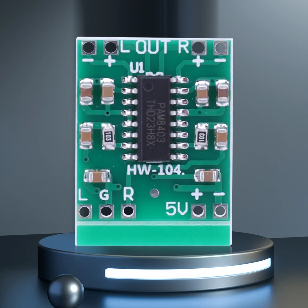 Компактный модуль аудиоусилителя PAM8403, двухканальный, 2x3 Вт, питание от USB, класс D для универсальных аудиоприложений