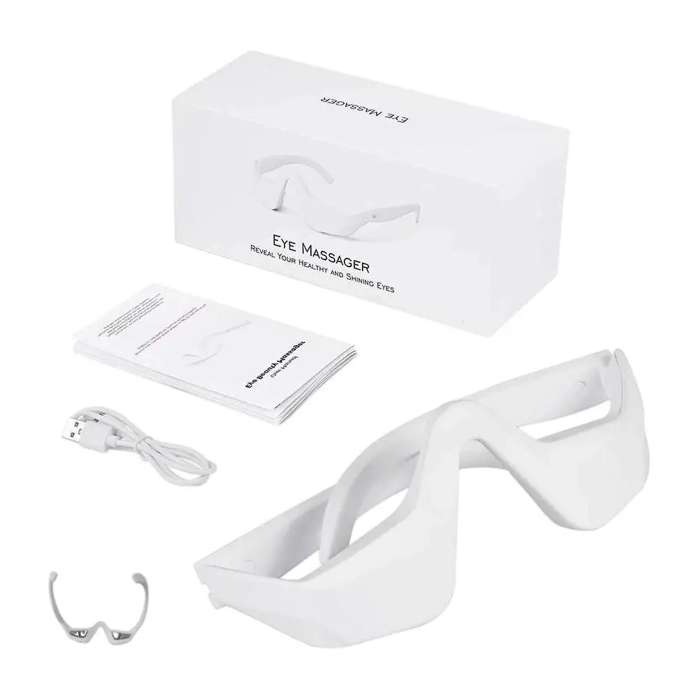 3D Eye Fatigue Relief Massager 3D Glasses Design Dark Circles Lighten Fine Lines Smooth Under Eye Care Beauty Tool
