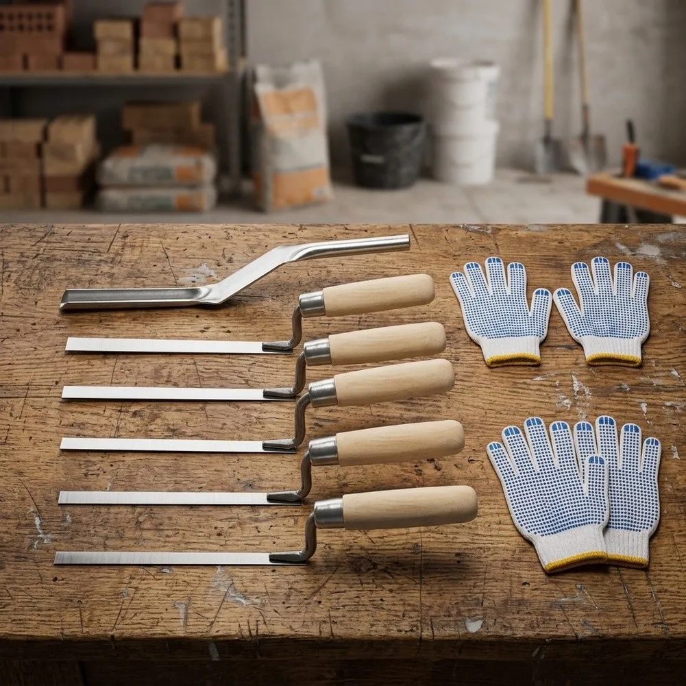 For Tile Grout Trowel Kit 6PCS for Grout Application Joint Repair Cement Finishing and Levelling in Home Improvement
