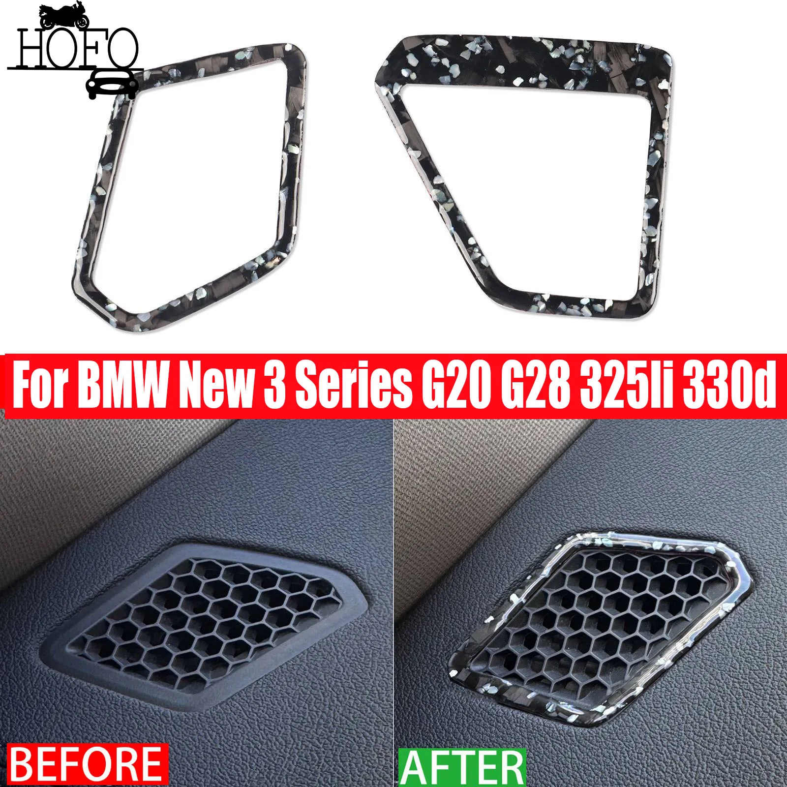 

Air Condition Vent Outlet Frame Trim Stickers For BMW 3 4 Series G20 G28 325li 330d 335 M4 2019-2022