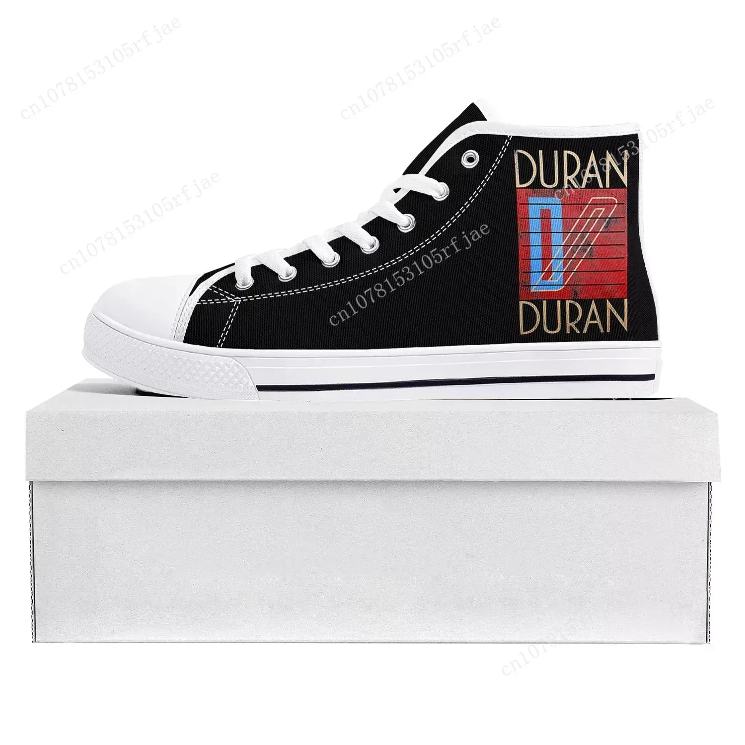 

Dance Rock Band Duran Duran Fashion High Top High Quality Sneakers Mens Womens Teenager Canvas Sneaker Couple Shoes Custom Shoe