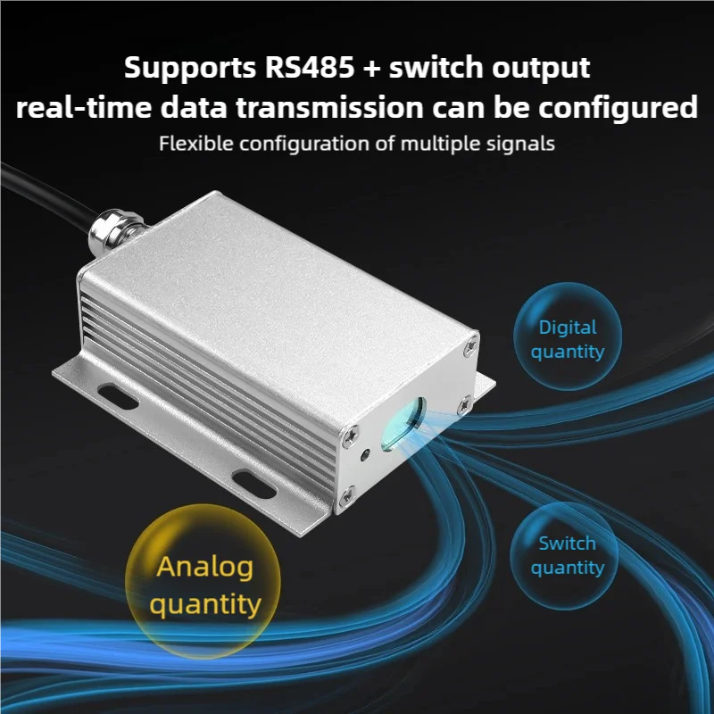 2PCS Lidar Distance Sensor ToF Obstacle Avoidance And Height Determination Industrial Detection RS232/485 Alarm Distance Meter