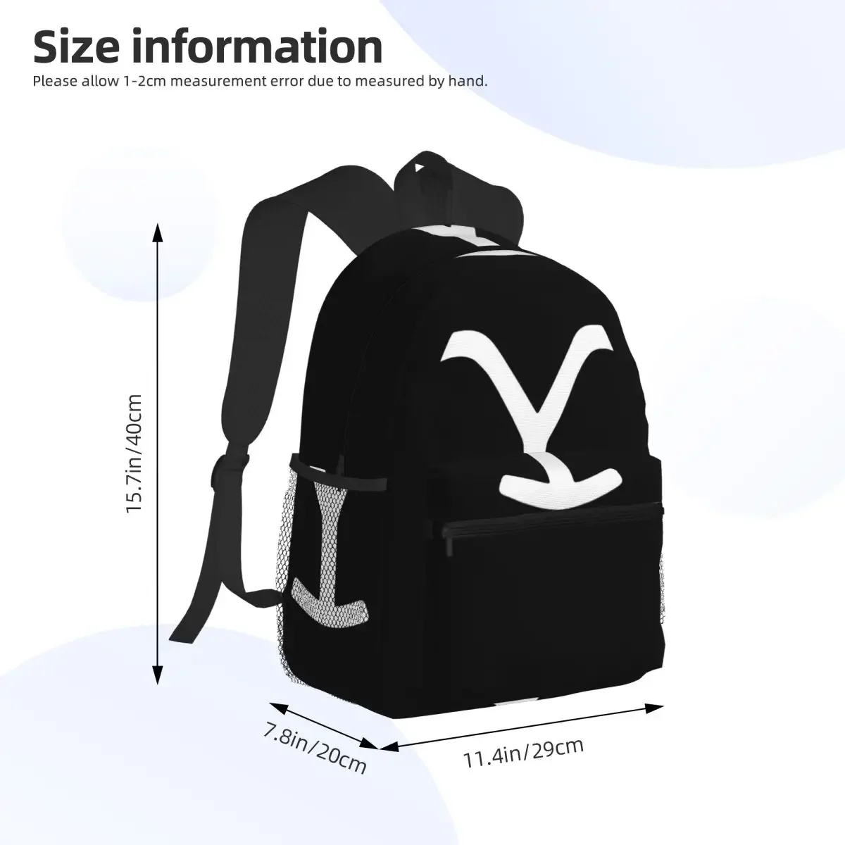 Yellowstone Dutton Ranch Student Backpack School Bag Hiking Travel Daypack for Boys Girls Fashion Bookbag Shoulder Bags
