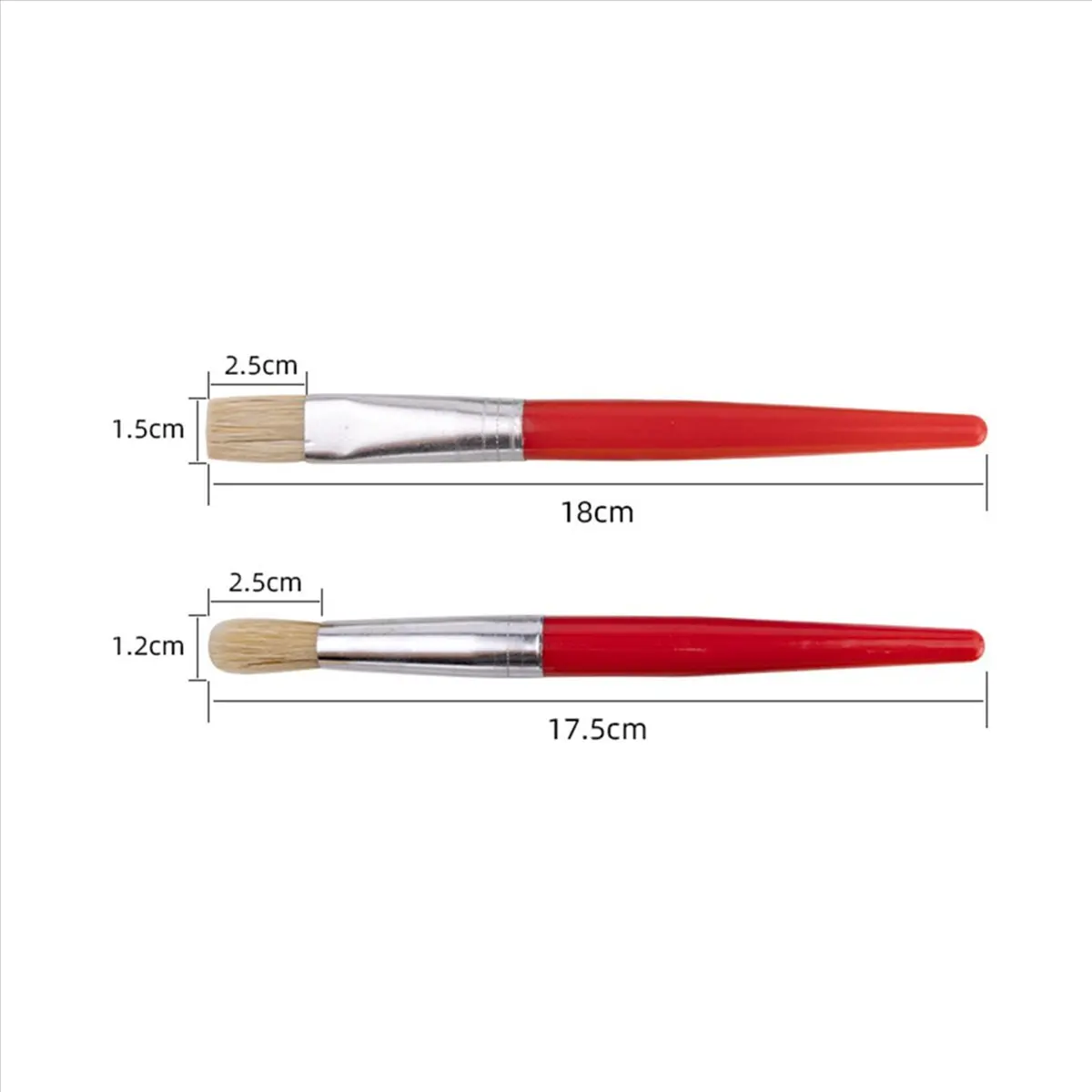 

【КУУПОН!】Кисти для детей, набор круглых и плоских кистей из 66 предметов, легко держащие и чистящиеся кисти для малышей, кисти для рисования