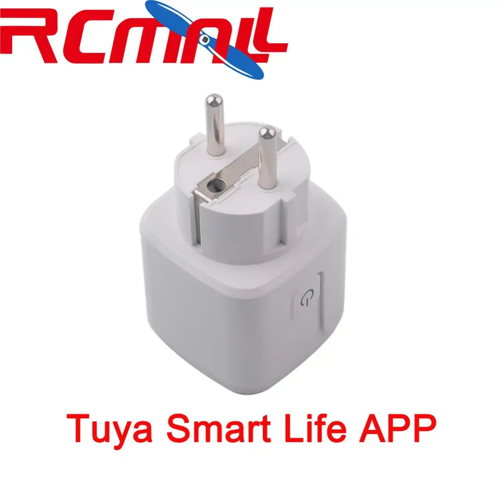 

Смарт-розетка RCmall, Wi-Fi, управление через приложение Tuya Smart Life, работает с Alexa Google Assistant IFTTT для голосового управления, мини-таймер Смарт-переключателя