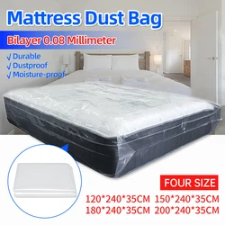 Mattress Protector Packaging Bag PE Transparent Moving Storage Bag Moisture-proof Dust Cover Thickness 0.08mm for Home