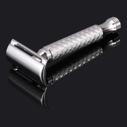 CNC 316 Stainless Steel Double Edge Safety Razor Metal Men Shaving Manual Shavers