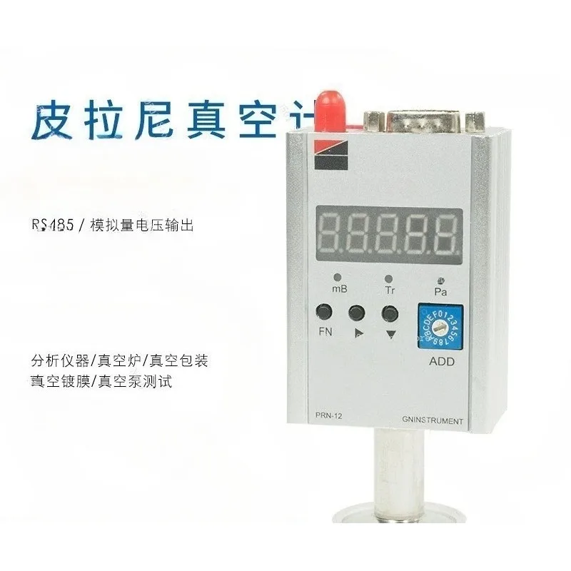Digital Combination Vacuum Gauge Pirani Gauge Smart Control Vacuum Meter Wireless Communication High Precision