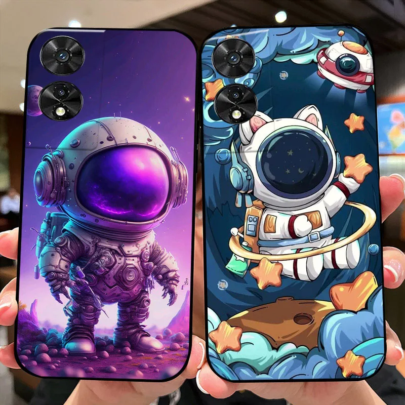 Cases For TCL 50 5G / 505 / 50 SE / 502 Cute Astronaut Fashion Shockproof Soft Bumper For TCL 50SE Coque For tcl 502 Phone Cover