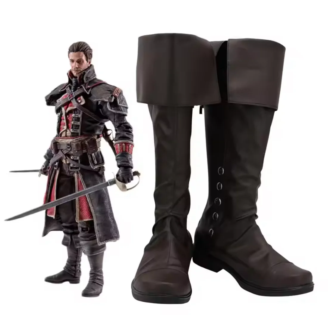 

Шай Кормак Сапоги для косплея Коричневые туфли из искусственной кожи Обувь для косплея на Хэллоуин