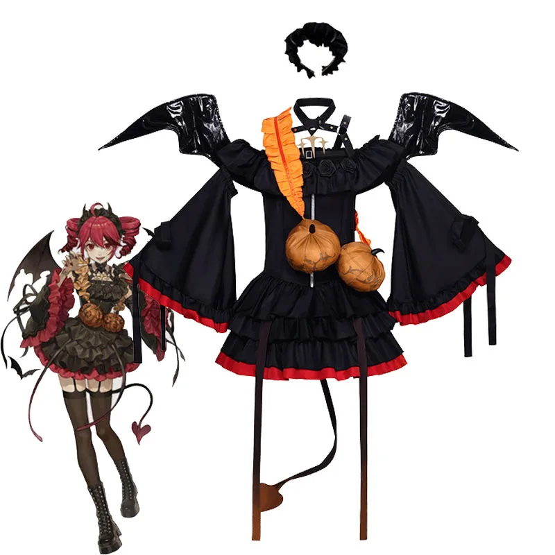 2025 Virtual Singer Kasane Teto Cosplay Dresses Project Diva Teto's Costume Halloween Virtual Idol Little Devil Dressing Up