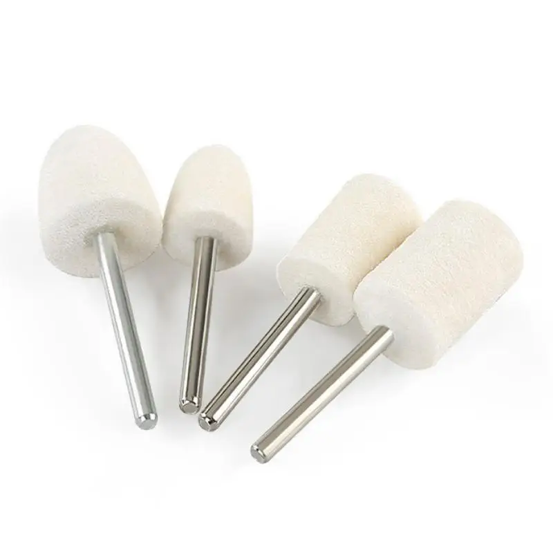 10 Stück Wollfilz-Polierscheiben 3-20mm Schleifköpfe für Dremel Bohrmaschine Rotationswerkzeug 3mm Schaft – Detail 10