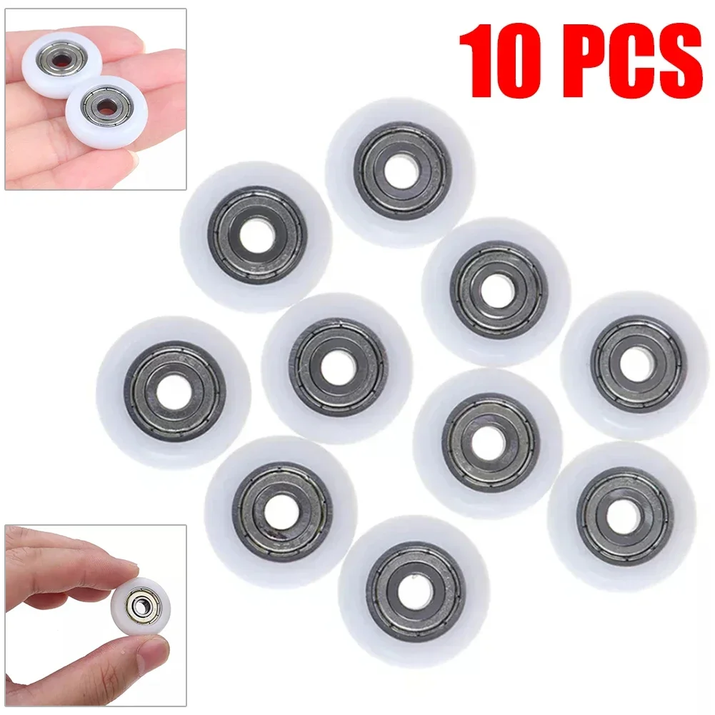 10Pcs Shower Door Roller Replacement Door Pulley 19/23/25mm Wheel Diameter Cabins Pulley Sliding Shower Stainless Steel Parts