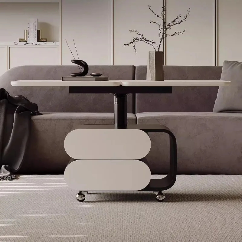 

Итальянский минималистичный подвижный журнальный столик, подъемный складной вращающийся обеденный стол, прямоугольная мебель для гостиной, дома FYCT