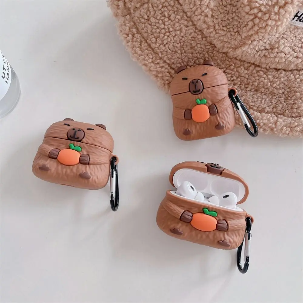 Urocze etui Capybara Lovely Case dla Apple AirPods 2 3 generacji dla AirPods Pro 2. generacji dla Air Pods 3. powłoka ochronna