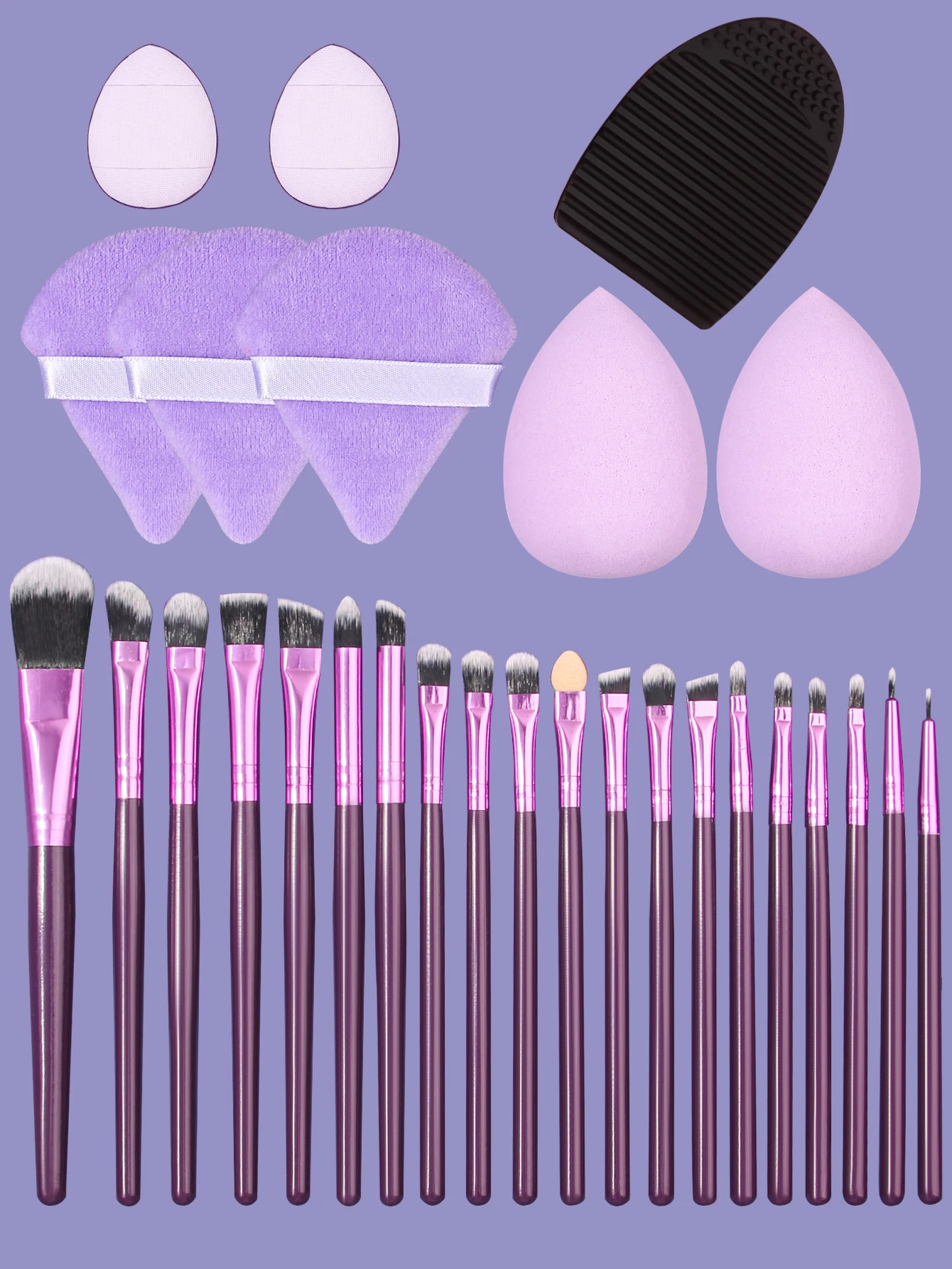 20 PCS Makeup Brush Set Eye Shadow Brush Set Foundation Brush Beauty Tools Super Soft Man-made Fibers Full Set