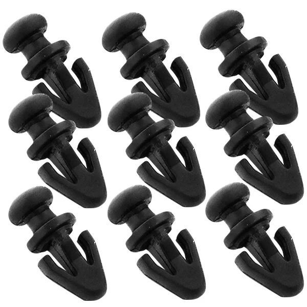 

10pcs Car Seal Rivets For Sill Lower Rubber Weatherstrip Gasket Fasteners Door Trim Clips Focus Fiesta Mondeo Black