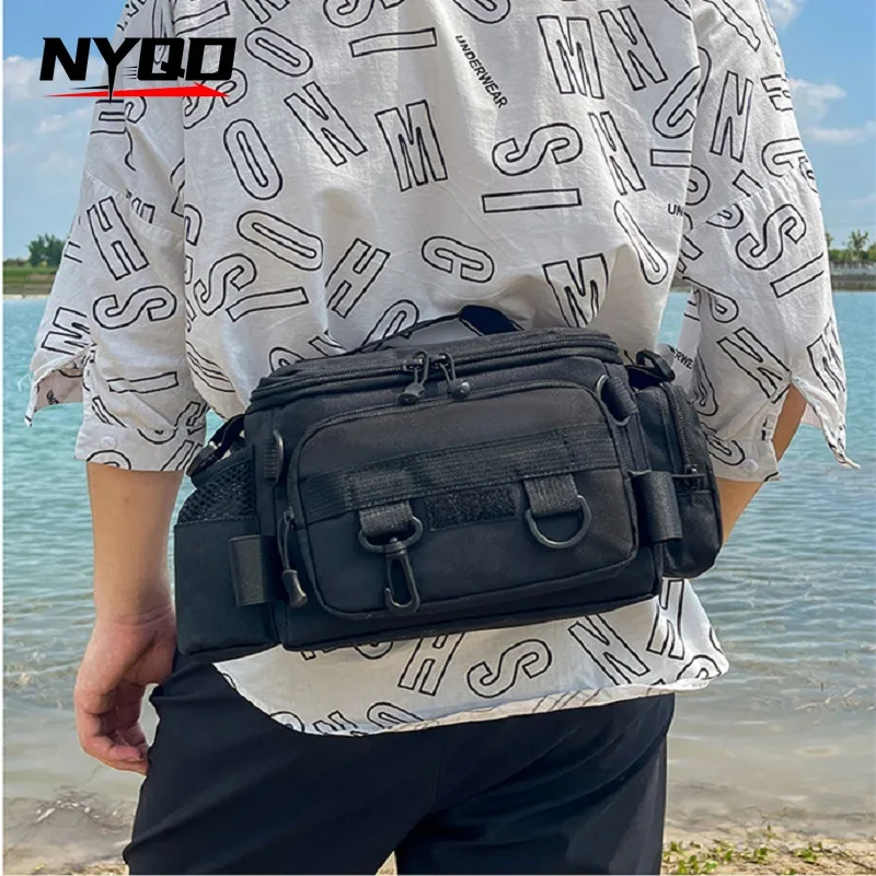 

Легкая и компактная сумка для рыбалки Многофункциональная поясная сумка Рюкзак на одно плечо Сумка для рыболовных снастей все для рыбалки