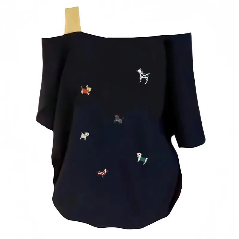 

High Street Off Shoulder Patchwork Loose Tops Tees Women Clothes Summer Short Sleeve Print Street Casual T Shirts Fashion Korean