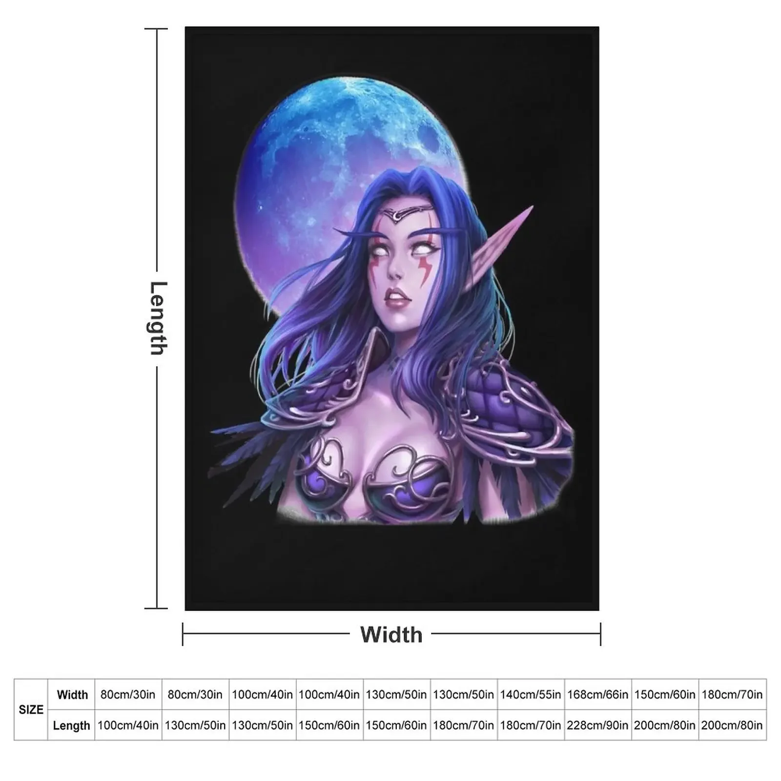 Retro Vintage Hunter Night Elf Retro Wave Throw Blanket for babies for winter Decorative Throw Sofa Quilt Blankets