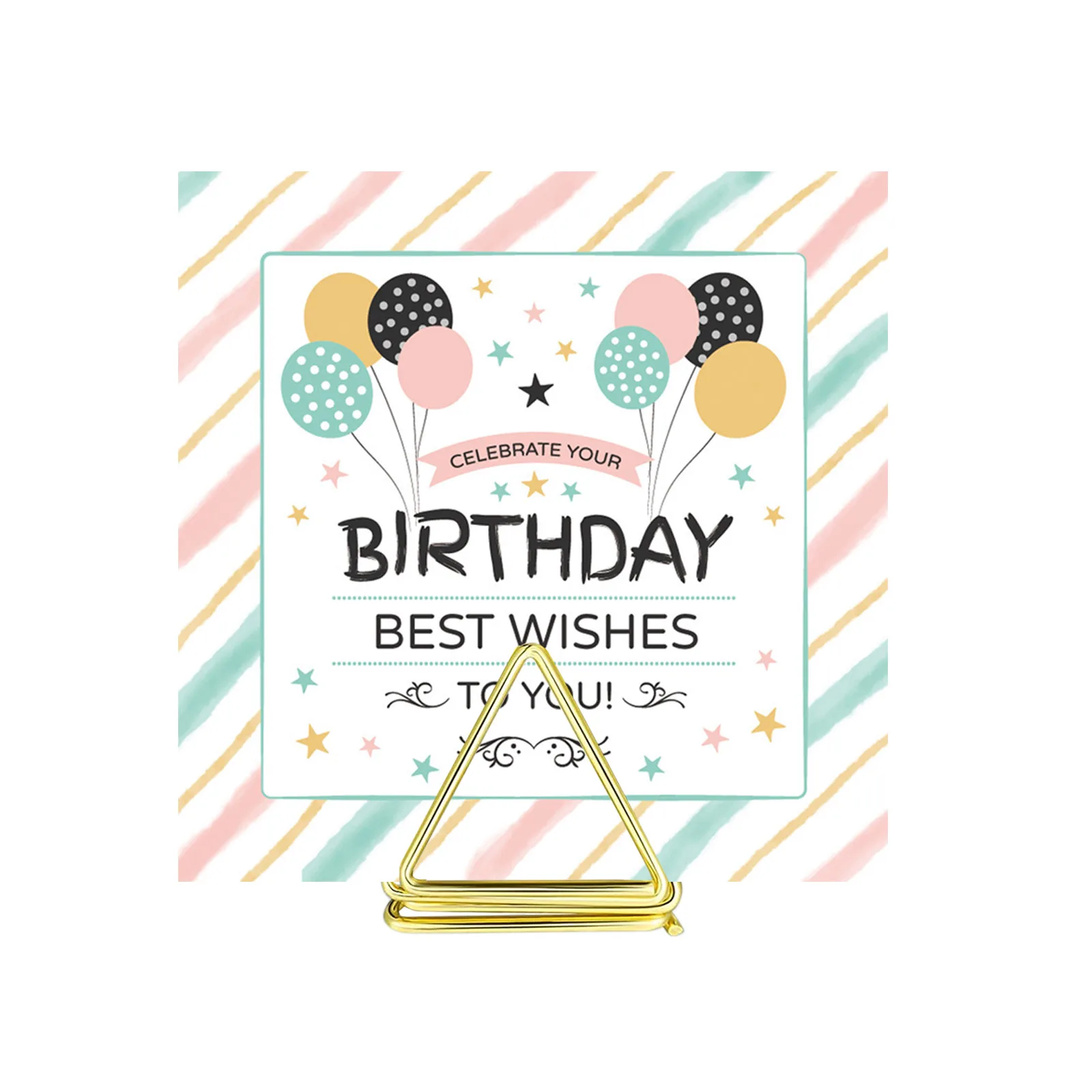 

24Pcs Metal Card Holder Memo Clips Photo Holder Clamps Stand Card Desktop Message Crafts Supplies for School Student