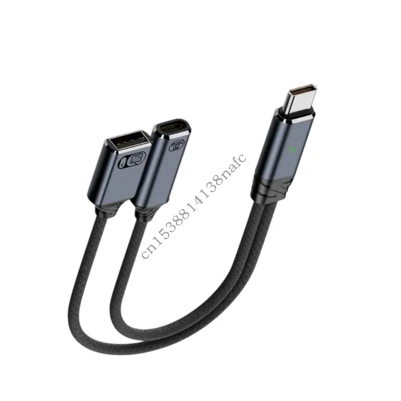 

594F USB C Splitter 100W USB C Мужчина -двойной женский адаптер тип C USB 2.0