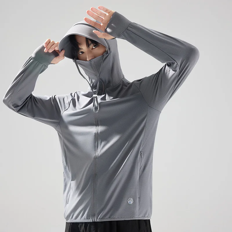 

Мужская летняя куртка с капюшоном и защитой от УФ-излучения UPF 50+, ультралегкая спортивная ветровка, повседневная легкая куртка для активного отдыха, походов и рыбалки