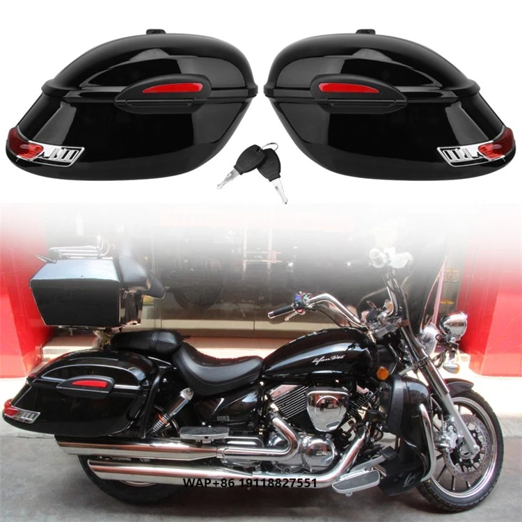 

Universal Side Box Case Hard Bags Motorbike Saddle Bag Motorcycle Saddlebags