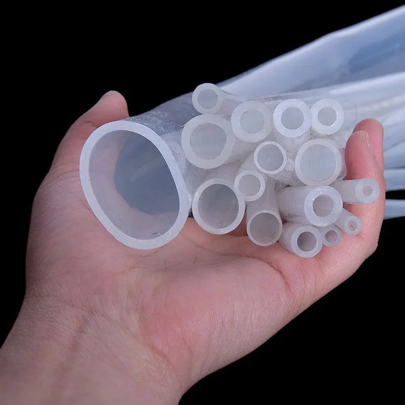 1M/100CM Food Grade Safe Clear Flexible Hose Pipe Soft Rubber Translucent Silicone Tube 1mm-19mm 2 3 4 5 6 7 8 9 10 12 16mm