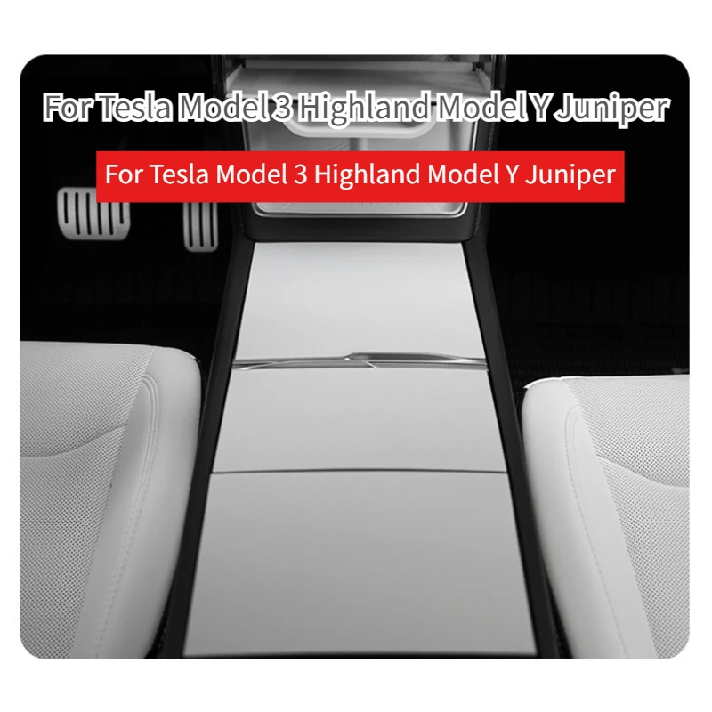 Central Control Panel Sticker for Tesla Model 3/Y/YL Juniper 2026 Upgrade Adhesive Electrostatic Adsorption Console Protector