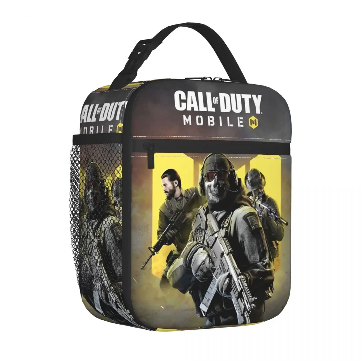 

Modern Warzone Game Insulated Lunch Bags Cooler Bag Lunch Container Ghost Large Tote Lunch Box for Men Women College Picnic