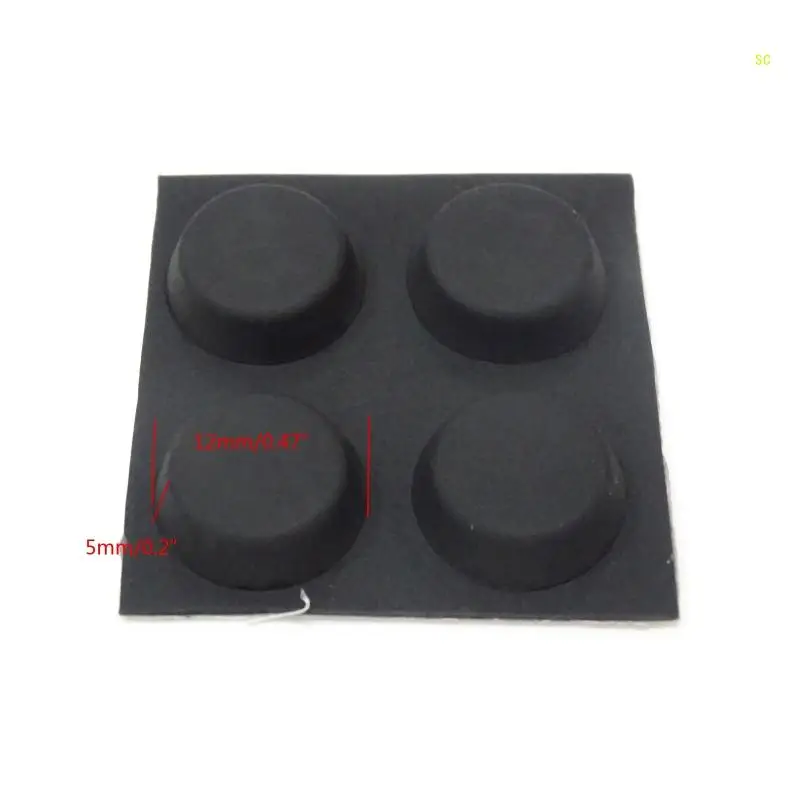4Pcs Laptop Cooling Stand Heat Reduction Pad For PC Laptop Soft Silicone Feet Holder Notebook Support Bracket Dropship