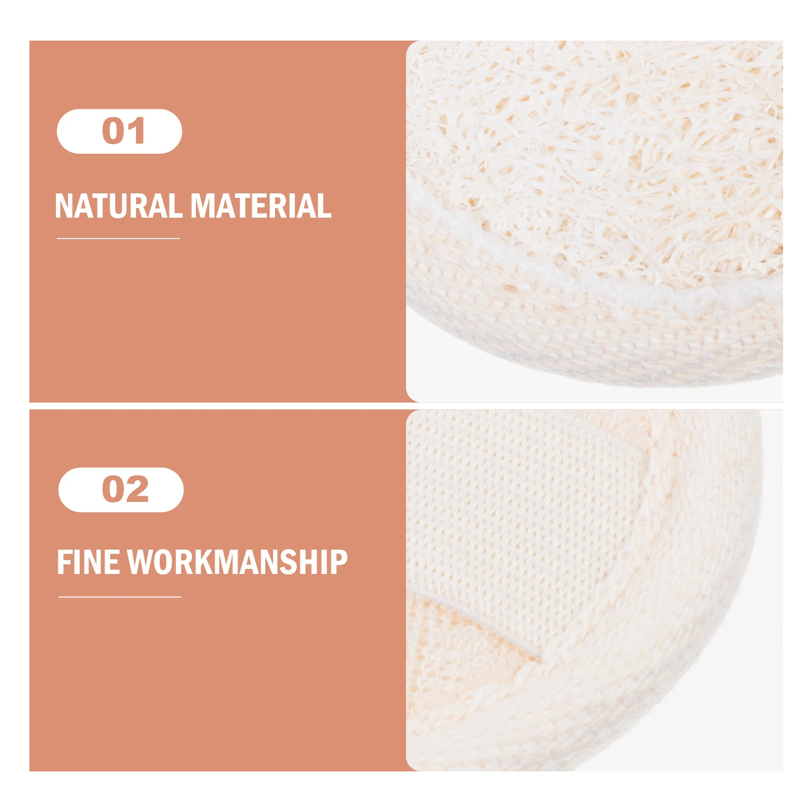 

Loofah Facial Cleanser Puff Set Reusable Face Cleaning Pads Soft Comfortable Remove Makeup Dirt Oil Cleanse Pores Multi