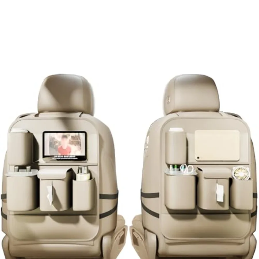 

Backseat Car Organizer with Touch ScreenProtectors Kick Mats Travel Accessories for Multifunctional Seat Back Organizer Car Tra
