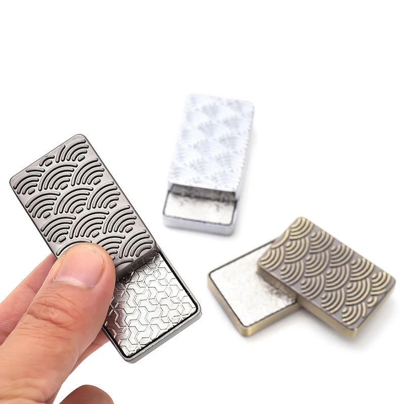 1 قطعة سبائك Edc دفع بطاقة شجرة عيد الميلاد غير محدود المعادن جيروسكوب ببصمة الإصبع الدوار لعبة مكافحة الضغط #2