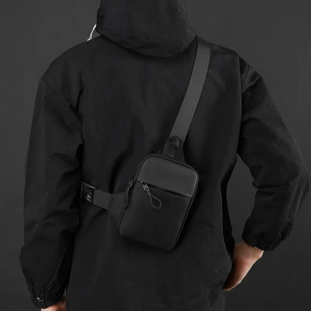 Tas Selempang Dada Berkualitas Tinggi Desain Nyaman Serbaguna Hasil Akhir Bertekstur Bergaya Pilihan Berbagai Ukuran untuk Penggunaan Sehari-hari Q5Z6