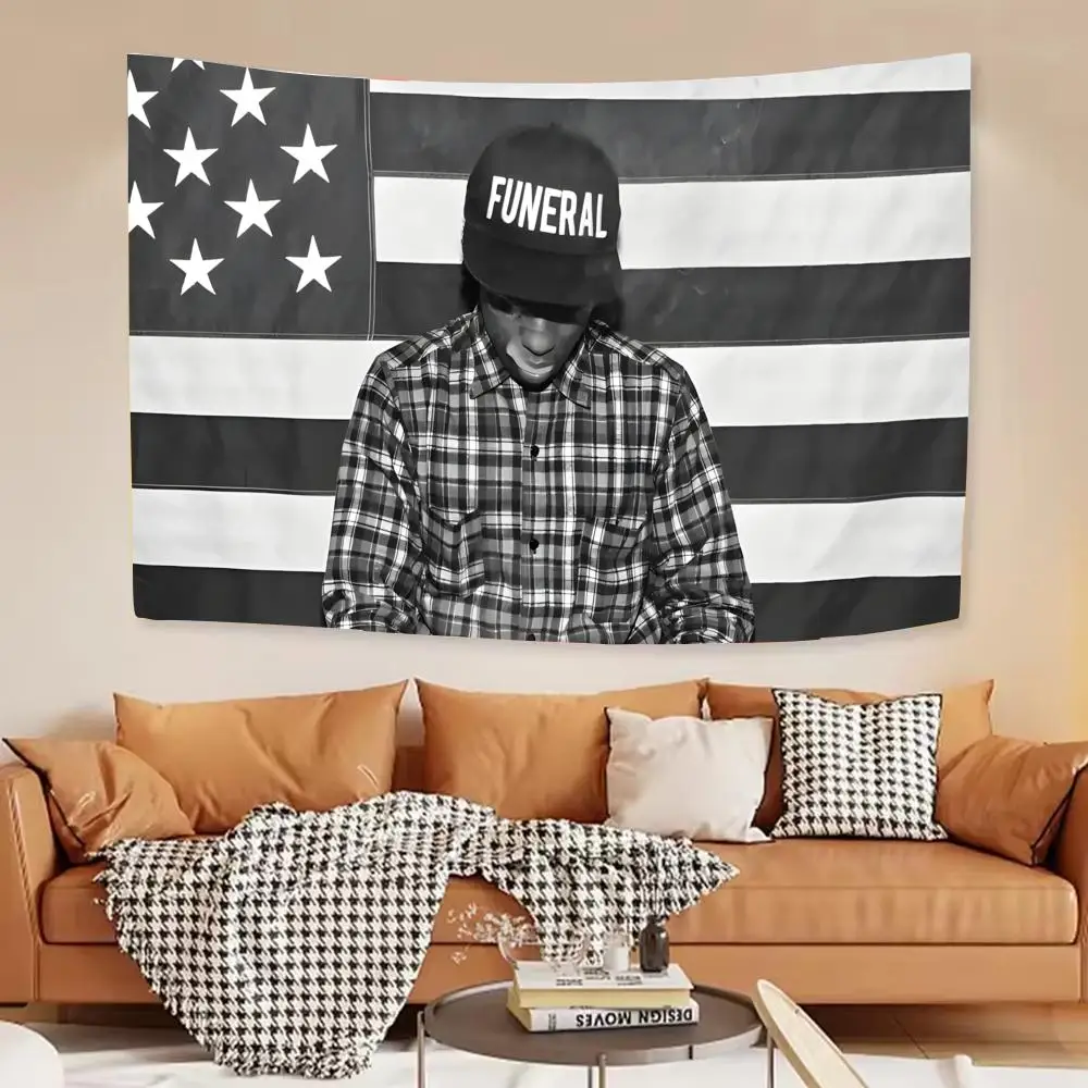 Long live love asap R-rocky Tapestry House Bedroom Living Bar Garden Microfiber Decoration Background