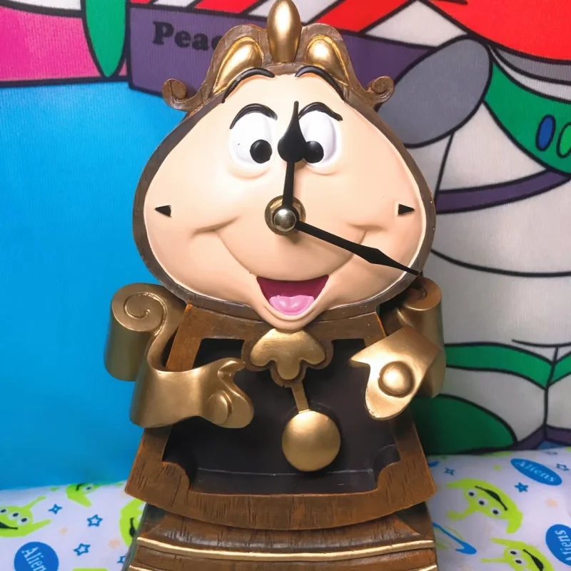 

24cm Disney Beauty And The Beast Cogsworth Mr Clock Action Figure Collection Home Decoration Model Toys Christmas Gifts In Stock
