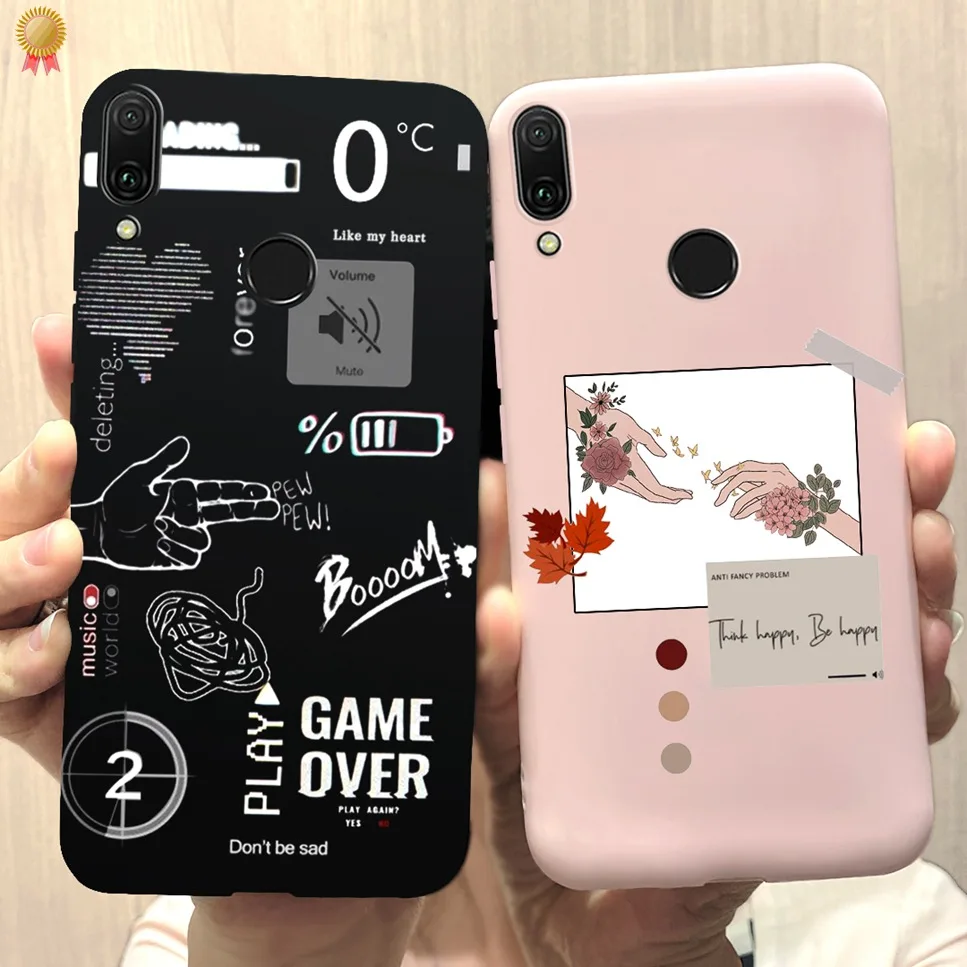 For Huawei Y9 Prime 2019 Case Huawei Y9A Cartoon Soft Cute Silicone Back Cover For Huawei Y9 A Prime Y9Prime LX1 L21 Phone Shell