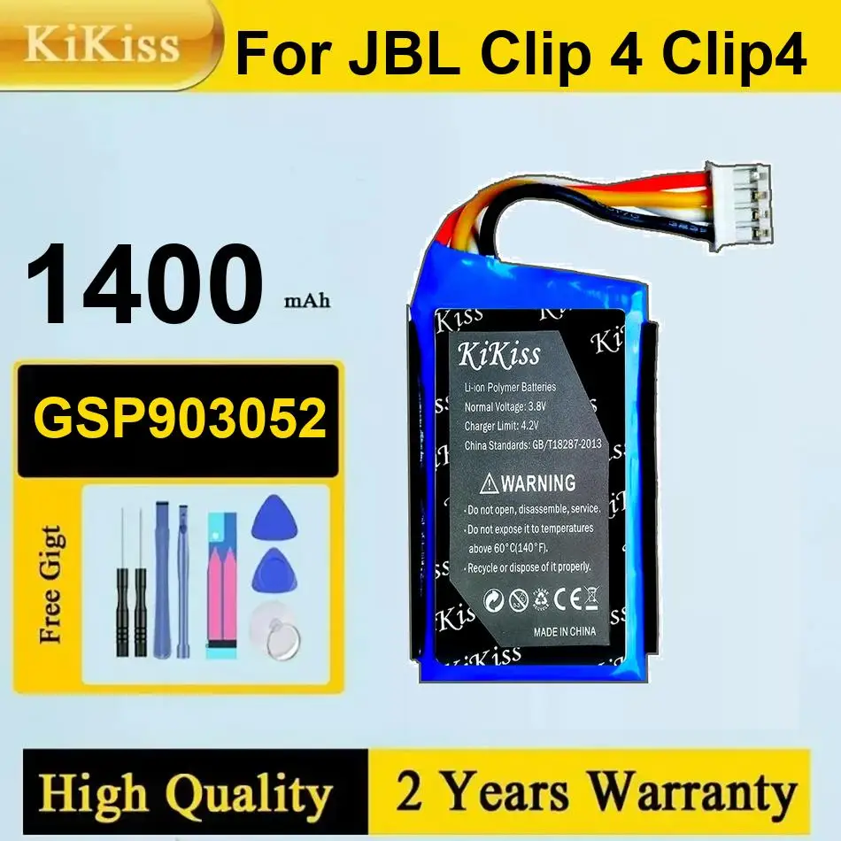 Аккумулятор Kikiss GSP903052 1400 мАч для JBL Clip 4 Clip4 Аккумулятор Kikiss GSP903052 1400 мАч для JBL Clip 4 Clip4