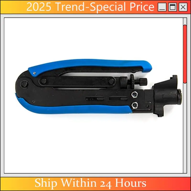 AA64 F Connector Crimping Plier Wire Crimper RG59 RG6 Cable TV Crimper Tool Compression Tool