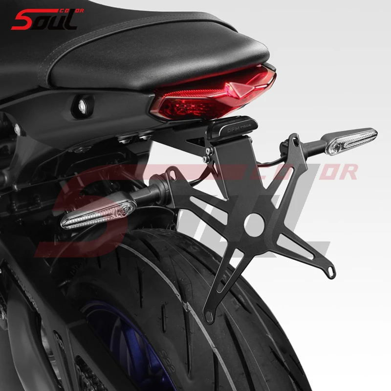 

Motorcycle Rear Tail Tidy Fender Eliminator Kit MT09 2021 License Plate Holder LED Light Fits For YAMAHA MT-09 SP 2021-2022