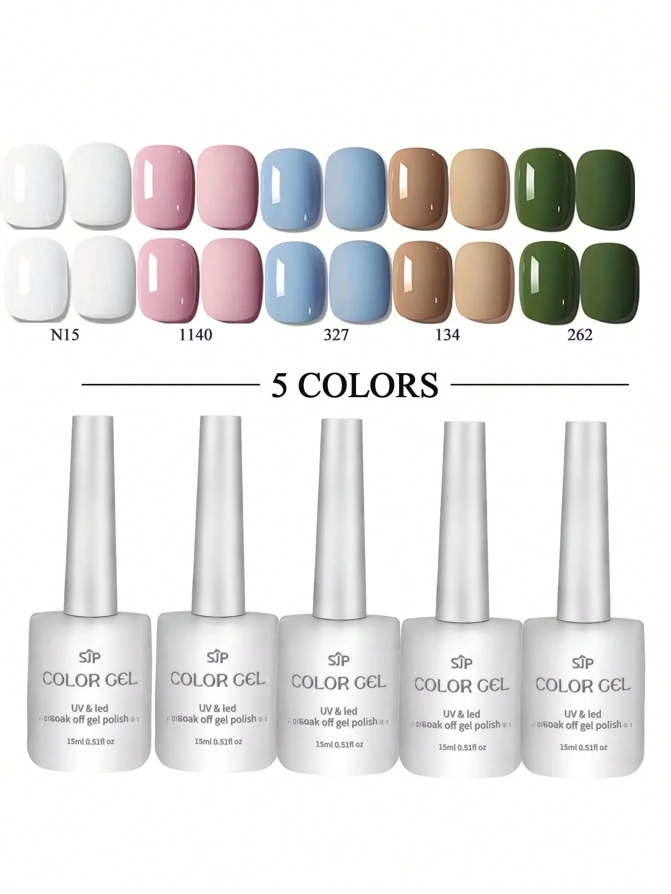 1 PZ 15ML Smalto per unghie gel bianco Smalto gel per manicure francese Semi permanente Soak Off Gel UV Vernice Base Top Coat